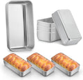 LIANYU Loaf Pans 9x5 Inch, 8 Pack Bread Pans for Baking, Stainless Steel Baking Pans, Loaf Tins for Homemade Bread Brownies and Pound Cakes, Dishwasher Safe