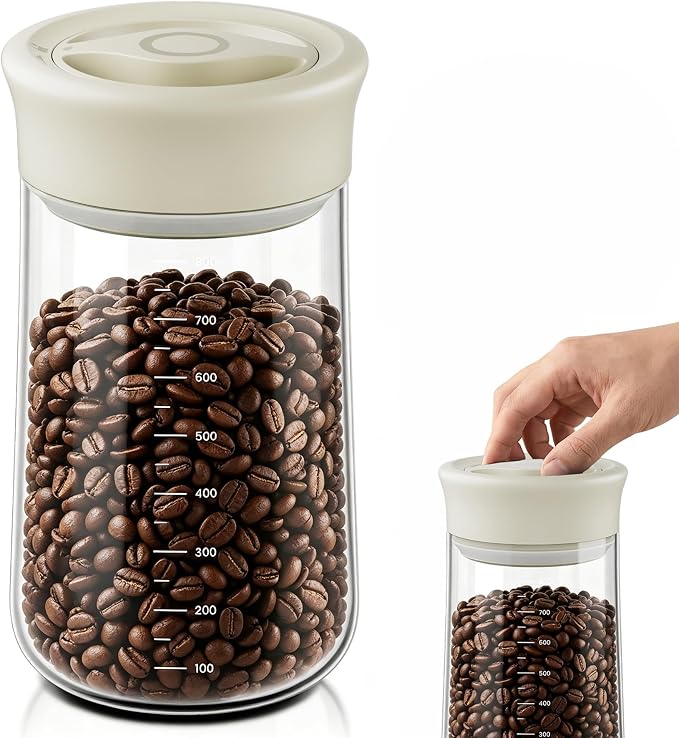 OURCABECUE Wide Mouth Mason Jar 27 oz, 2026 Upgrade 90° Rotating Lid Glass Storage Jar, Food Grade Overnight Oats & Yogurt Jar, Dry Snacks Candies jar