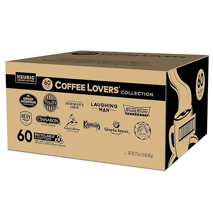 Keurig Coffee Lovers' Collection Variety Pack, Single-Serve Coffee K-Cup Pods Sampler, 60 Count