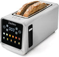Long Slot Toaster for Sourdough & Artisan Bread with Smart Touchscreen | Digital Timer, Memory Function, One-Sided Toasting, Reheat & Defrost, Slim Stainless Steel for Long Bread & 4 Standard Slices