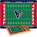 PICNIC TIME NFL Football Field Icon Glass Top Cutting Board & Knife Set, (Parawood & Bamboo)