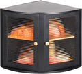 HOMEKOKO Double Layers Bamboo Corner Bread Box for Kitchen Counter, Vintage Wooden Large Capacity Bamboo Bread Food Storage Bin (Black)