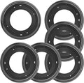 6 Packs 12'' Lazy Susan Hardware, Heavy Duty 5/16''Thick Turntable Bearing Swivel Pate for Rotating Table, Book Case, Serving Tray, Corner Shelves, Kitchen, DVD Tower, Shoe Rack, Black