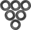 6 Packs 9'' Lazy Susan Hardware, Heavy Duty 5/16''Thick Turntable Bearing Swivel Pate for Rotating Table, Book Case, Serving Tray, Corner Shelves, Kitchen, DVD Tower, Shoe Rack, Black