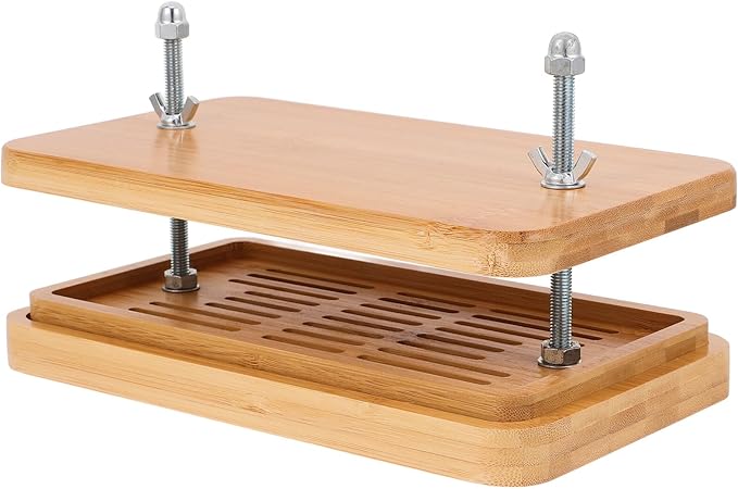 SHINEOFI Tofu Press Mold 3-layer Drip Tray Soybean Curd Maker 26x15cm Kitchen Tofu Press for Homemade Bean Curd Kitchen Food Strainer