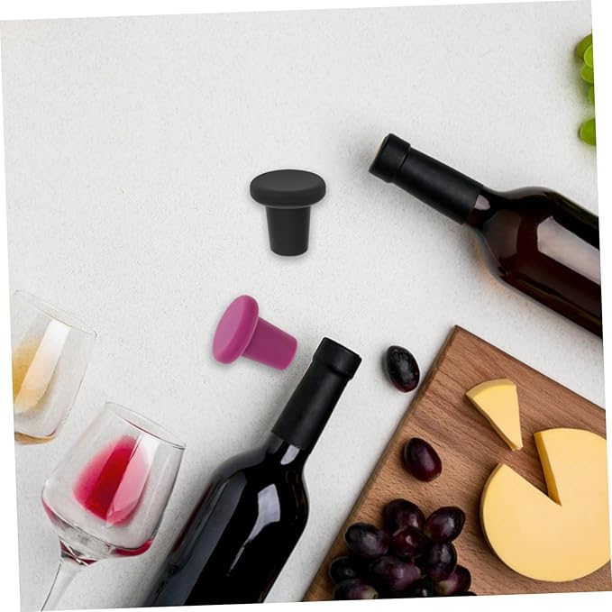 ULTECHNOVO 30pcs Silicone Wine Stoppers Reusable Bottle Sealing Plugs for Airtight Closure Deep for Wine and Parties