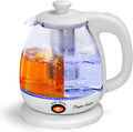 Taylor Swoden Electric Kettle With Tea Infuser, 1L Small Electric Kettle With Keep Warm, LED Light Hot Water Boiler & Heater For Coffee & Tea, Auto Shut-Off & Boil Dry Protection, Bpa Free, White