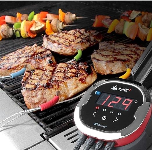 SafBbcue Meat Probe, 4-Pack Compatible with Weber iGrill and Connect Smart Grilling Hub, Waterproof, Compatible with iGrill 2, 3 or Mini
