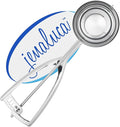 Jenaluca Jumbo Ice Cream Scoop - 18/8 Stainless Steel Cupcake and Muffin Scooper - 1/2 Cup Disher Size #8 for Icecream, Batter & Food Portions