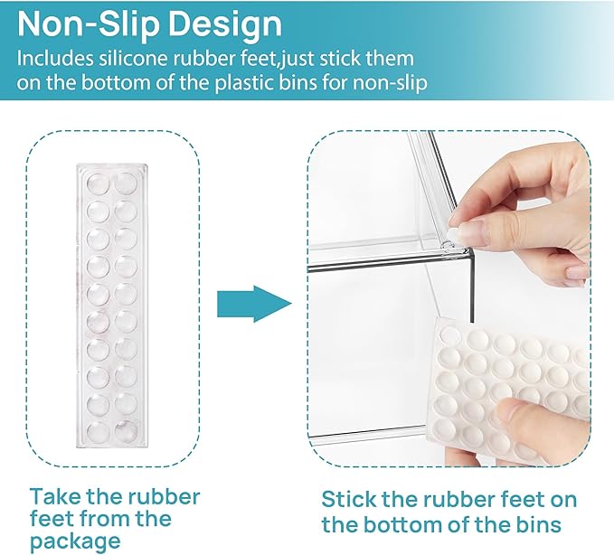 Vtopmart 4 Pack Drawers and 4 Pack Under Sink Organizer