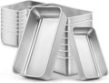 LIANYU Bread Pans Set, 16 Pack Stainless Steel Bread Loaf Pans for Baking, 9x5 Inch and 6.3x3.5 Inch Small Loaf Pans for Homemade Bread Brownies Cake, Oven Safe & Dishwasher Safe, 8 Medium+8 Small
