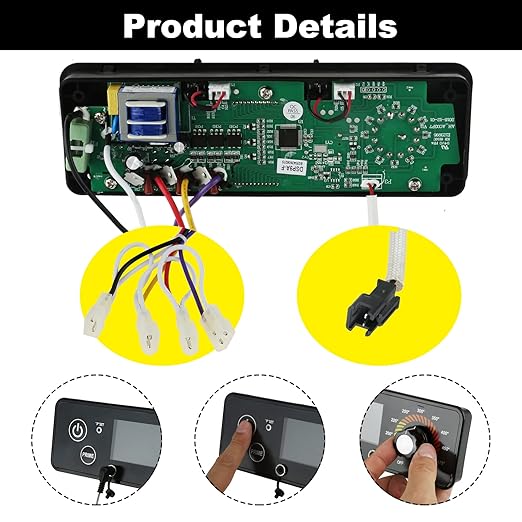 AC03P9 Digital Thermostat Controller Board Replacement for Pit Boss Wood Grills, with Meat Temperature Probe, Replaces PB820D2/PB440D2/PB1150G/PB850G/PB550G/PB820, 120V 60Hz