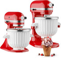 Ice Cream Maker Attachment for KitchenAid Stand Mixer | 2 Quart Ice Cream Bowl, Fits for KitchenAid 4.5 Qt & Larger Models - Homemade Ice Cream, Gelato & Sorbet, Ice Cream Machine by InnoMoon