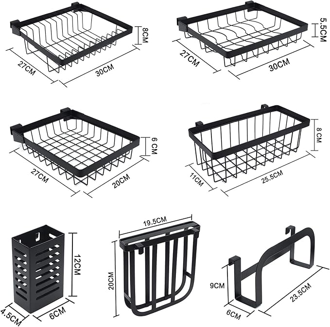 HTTMT- Over The Sink Dish Drying Rack Shelf Stainless Steel Storage Cutlery Holder 33" [P/N:ET-DISHRACK002]