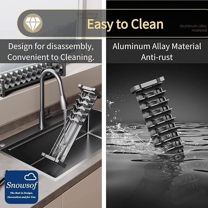 Dish Drying Rack, Stainless Steel Adjustable Bowl Plate Drainer, Pot Lid Holder, Plate Organizer for Cabinet for Cutting Boards, Cooling Racks (Gentle Black,16.14 * 3.93 inch,Tool Box A)