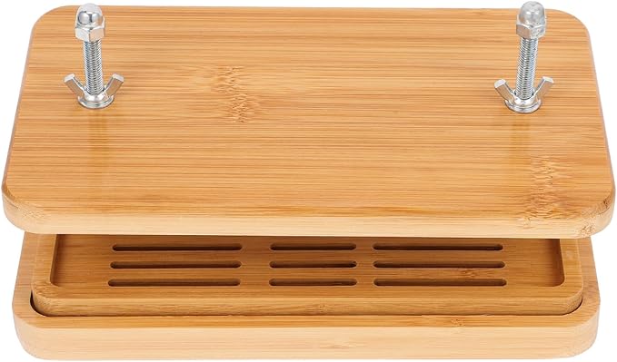 Happyyami Tofu Press with 3-layer Drip Tray 26x15cm Kitchen Tool for Homemade Tofu for Efficient Water Removal at Home
