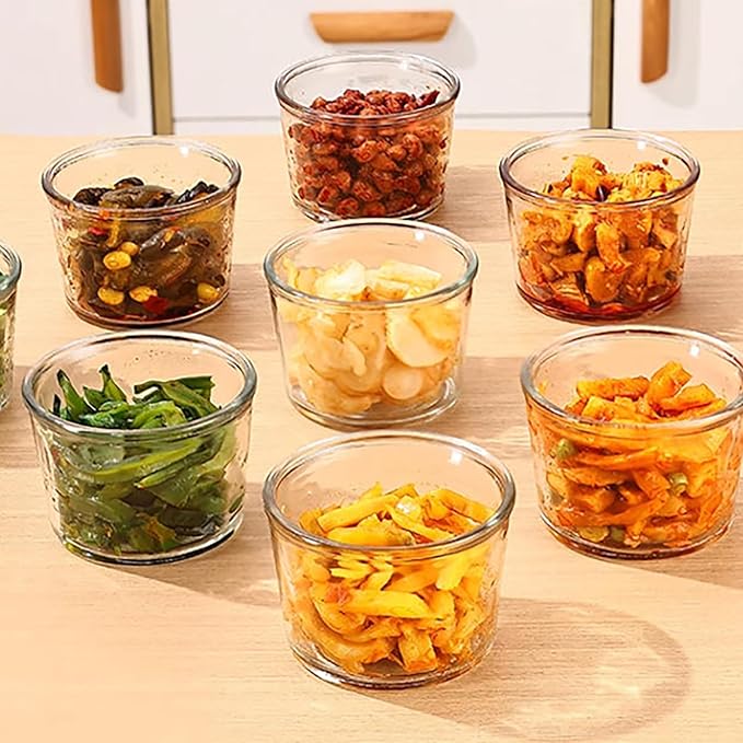 Garnish Outdoor Picnic Box, Airtight Glass Lunch Bento Boxes, Glass Meal Prep with Lids, Strong & Healthy Glass Meal Prep Containers, for Oven, Freezer, Dishwasher, Vegetables