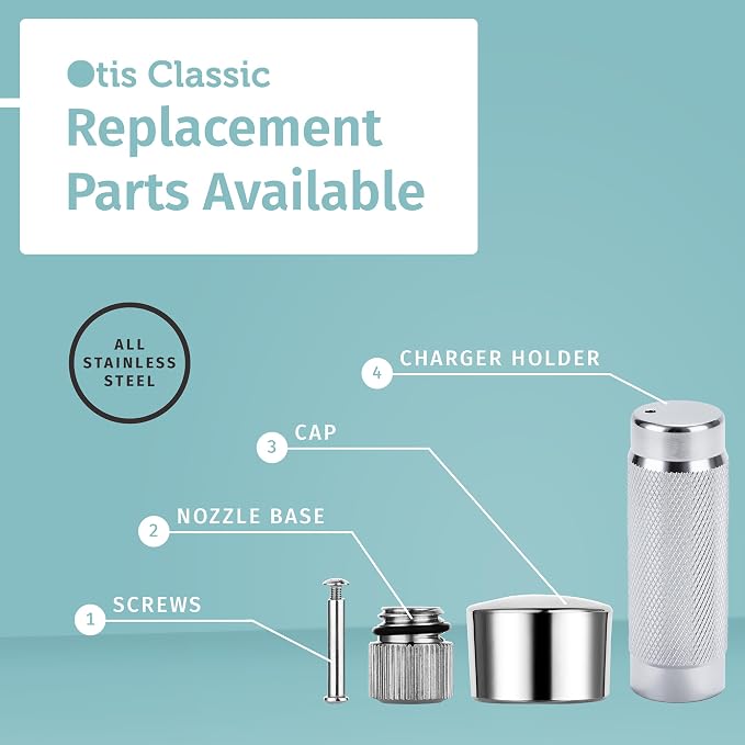 Otis Classic 304 Stainless Steel Whipped Cream Dispenser, 500ml w/ 3 Decorating Nozzles - Commercial Grade Quality Made of Food Grade Stainless Steel - Easy to Use and Clean Ideal for Desserts for Home Chef