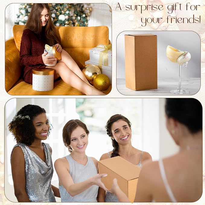 Conch Shell Wine Glasses Wedding Wine Cup Martini Goblet Cocktail Drinkware Drinking Stemware for Valentine Birthday Wedding Bridesmaids Anniversary Party(White Conch,Clear Base,2 Pcs)