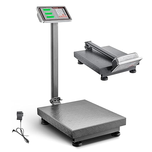 VEVOR Computing Digital Platform Scale, 660 lbs Load, 0.1 lbs Accuracy Computing Floor Scale & Taylor Mechanical Kitchen Weighing Food Scale Weighs up to 11lbs, Measures in Grams and Ounces