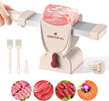 ONCE FOR ALL Meat Slicer Cleaver Kitchen Knife Set For Meat Slicing Shredding, Manual Fresh Meats Cutter Food Slicer For Beef Pork Mutton For Home Cooking BBQ Hot Pot (Pink)