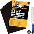 Adhesive Magnetic Sheets 5 x 7 Inch, 30 Packs Magnetic Sheets with Adhesive Backing - 0.5mm Thickness Flexible Magnet Sheets for Dies Storage, Craft Projects, Photos, School, Office