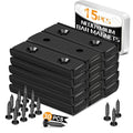 TRYMAG Neodymium Magnets Strong, 45Lbs Bar Magnets with Countersunk Hole and Steel Capsule, 15 Pack Heavy Duty Rectangle Magnet Rare Earth Magnet with Screw for Mounting, Door, Garage, Wokplace