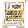 12oz Popcorn Machine Popcorn Packets - All-in-One Movie Theater Style Popcorn Kernels, Salt, and Oil Packs by Great Northern Popcorn (24 Case)