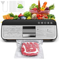 85KPa Vacuum Sealer Machine, One-Touch Automatic Food Sealer with 15 Bags, Dry/Moist/Seal/Manual/External Vac, 7MM Heating wire, Compact Easy-Clean for Food Storage and Sous Vide