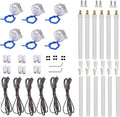 6 Set Cup Turner Kit Accessories for Crafts Tumbler,Includes Synchronous Turntable Motors,Coupling Connectors,Pipes Cap, Switch Cords - Ideal for Cuptisserie,Tumbler Cup Rotator Machince (2.5-3RPM)