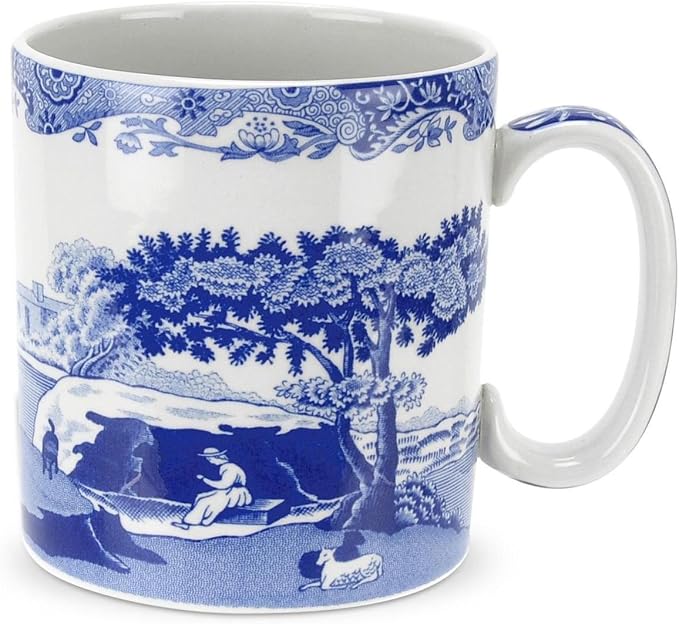 Spode Blue Italian Mug, Set of 4