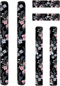 3 Pair of Floral Fridge Door Handle Covers Oven Refrigerator Door Handle Cover, Keep Fingertips Dust Food Stains Decor Protector Microwave Oven with Handle
