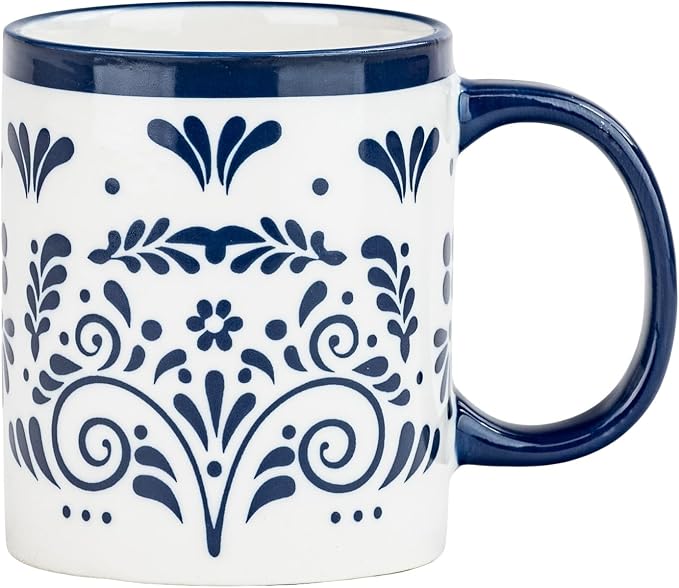 10 Strawberry Street Talavera Dinnerware, Set of 6 (14 fl oz Mugs)