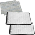 FlexiFreeze Party Mat Food Cooling Serving Platter – Buffet Display Chiller for Meat, Cheese, Fruit & Party Food Trays – Catering Supplies Cold Serving Mat Black 2 Pack (19" x 15")