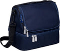 Wildkin Kids Two Compartment Insulated Lunch Bag – Keeps Food Hot or Cold, Easy-Clean Lining, Leak-Resistant & BPA-Free – Boys & Girls, Ideal for School, Travel & Daycare – Whale Blue