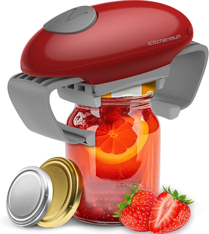 Higher Torque Electric Jar Opener for Seniors with Arthritis Fit Almost Jars Size and Stainless Steel Vegetable Peeler for Kitchen – Potato Peelers