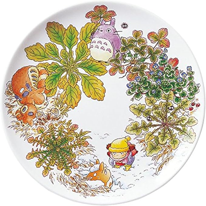 Noritake T50116A/4660-1 My Neighbor Totoro Plate 9.1 inches (23 cm), Oinu no Fuguri Edition, Microwave Safe, 1 Piece