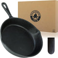 8 Inch Round Medium Pre-Seasoned Cast Iron Skillet