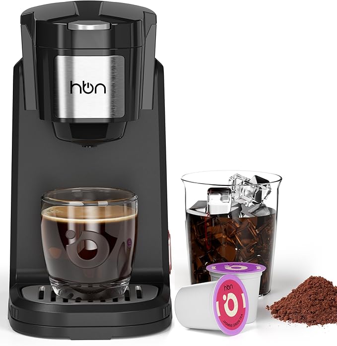 HBN Single Serve Coffee Maker for K-Cup + Tea 48-Count Sampler Variety Pack