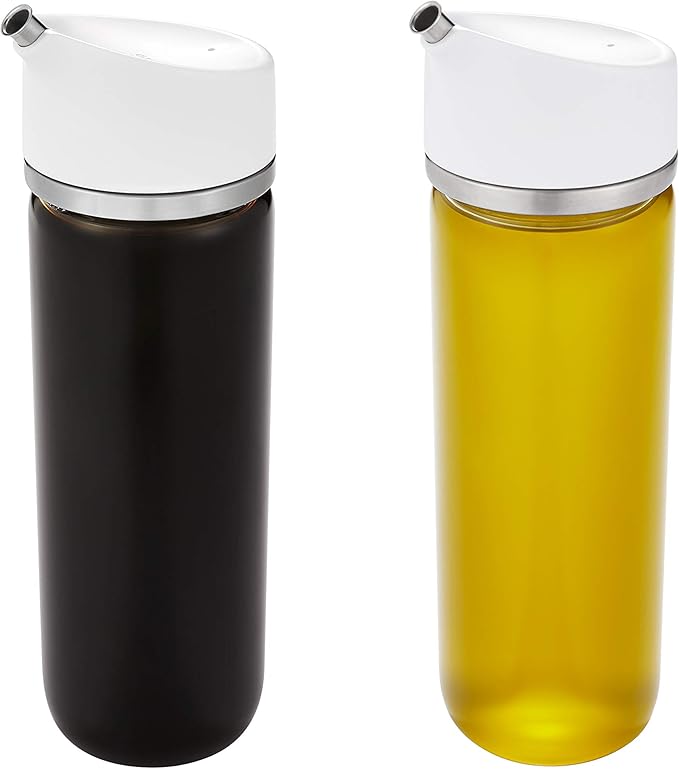 OXO Good Grips Precision Pour Glass Dispenser Set (2 Piece) and OXO Good Grips Glass Creamer