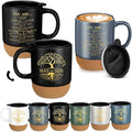 Didaey 6 Pcs Man of God Gifts for Men Christian Mugs Bulk with Cork Bottom 15 oz Bible Verses Cup Ceramic Religious Coffee Mug Thank You Gift for Father Dad Grandpa Church Christmas (Multicolored)