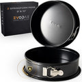 Springform Pan 9 Inch and 10 Inch Set, Nonstick Leakproof Springform Cake Pans, Cheesecake Pan, Removable Bottom, Carbon Steel Baking Pan, Dishwasher Safe, Gift Ready Box