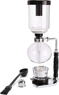 LUEUR Siphon Coffee Maker, Vacuum Coffee Brewer, Heat-Resistant 5-Cup Glass Siphon Coffee Maker with Reusable Cloth Filter, Hot Tea Maker for Home, Household and Office