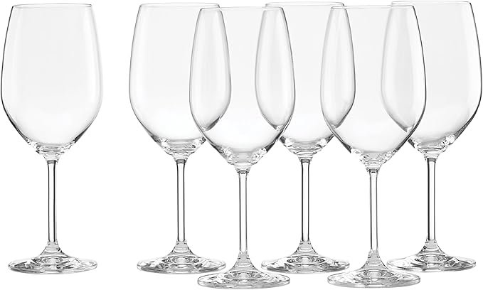 Lenox Tuscany Classics White Wine Glass Set, Buy 4 Get 6, 6 Count (Pack of 1), Clear, 21 ounces