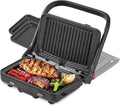 Dash MultiMaker® Flex Press Grill System, Grill and Griddle - Nonstick Removable Plates - Indoor Countertop Electric Grill for Sandwiches, Burgers, and Breakfast - Forged Iron