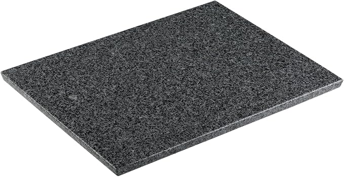 Koville Natural Granite Cutting Board for Kitchen, 16x12inch Large Hand Crafted Stone Slab for Cheese, Charcuterie, Pastry Board - Wedding Gift, House Warming Gift