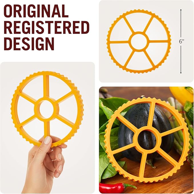 Monkey Business Fun Rotelle-Shaped Silicone Trivet + Potholders & Spoon Rest for Kitchen Counter