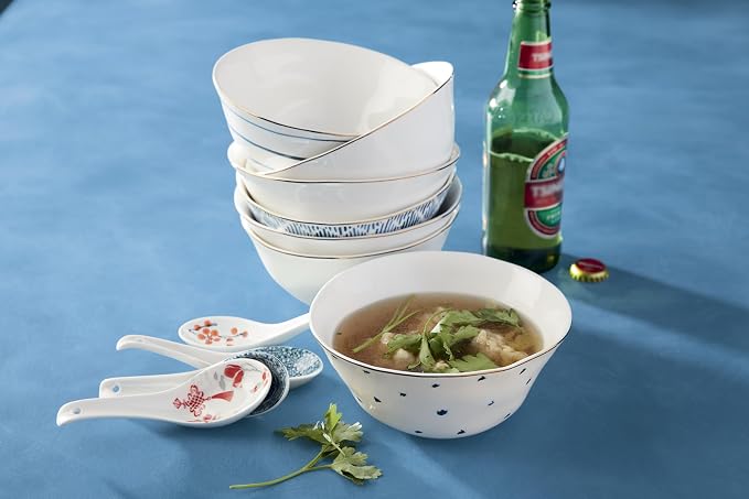 Lenox Blue Bay 4-Piece All Purpose Bowl Set, 3.60 LB
