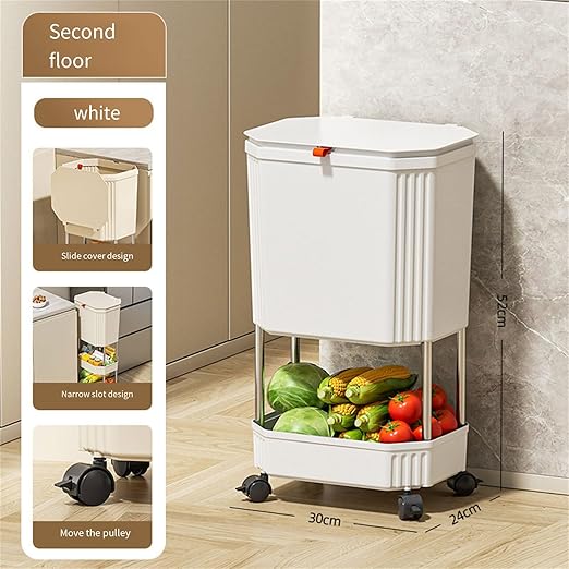 Mounting Kitchen Trash Holders Storage Shelf Garbage Holders ClutterFree Countertop for Apartment Space Saving Trash Bin Organizers