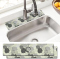 Sink Faucet Absorbing Mat, 2 Pack Drying Mat Around Faucet Sink Splash Guard Behind Faucet Sinkmat For Kitchen Bathroom Island Rv 24 * 5.5 Inch (60 * 14 cm)